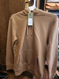 NWT Goodfellow & Co. Ultra Soft Fleece Pullover Hoodie Sweatshirt Size S Orange - Picture 1 of 3