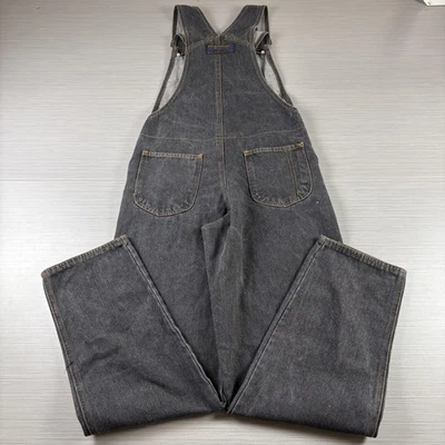 Mono Mad Run para mujer 14 negro denim babero pierna ancha inspirado en vintage Foto 1 de 4