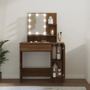 Tocador con LED Mesita de Maquillaje Mueble de Vestidor Dormitorio vidaXL - Imagen 1 de 130