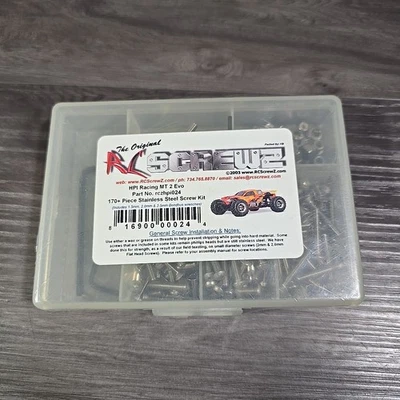 RCScrewZ Stainless Screw Kit hpi024 for HPI MT2 / EVO .18 10401/10402 RC | PRO - Image 1 of 4