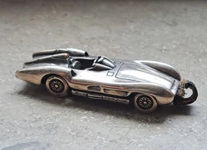 Selten! Vintage Goldpfeil Schlüsselanhänger Auto – Versilbert – Beschädigt - Bild 1 von 8