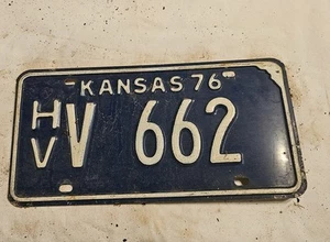 Good Solid 1976 KANSAS LICENSE PLATE See My Other Plate - Picture 1 of 4
