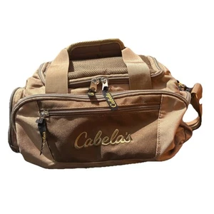 Bolsa de Lona Cabela's Bronceada Pequeña Utilidad o Equipo para Deportes Gimnasio o Viaje Usada en Excelente Condición - Imagen 1 de 6