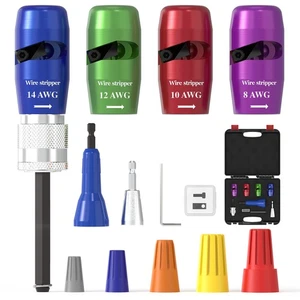 Pelacables TOOLIOM para pelado rápido de cables 14-12-10-8 AWG con alambre - Imagen 1 de 6