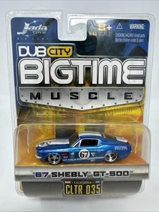 Ford Shelby GT-500 azul escala 1/64 Jada Toys Dub City Bigtime Muscle '67 - nuevo - Imagen 1 de 6