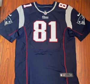 Nike On Field NFL New England Patriots Aaron Hernandez Authentic Jersey 52 - Picture 1 of 5