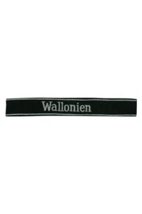 Elite 28th Volunteer Gren.Div. Wallonien EM/NCO cuff title - Imagen 1 de 1