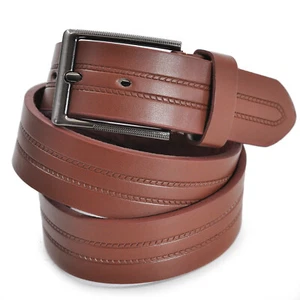 Cinturón Forrada de Piel Auténtica de Hombre Calidad Premium, Elegancia Y Nueva - Imagen 1 de 17