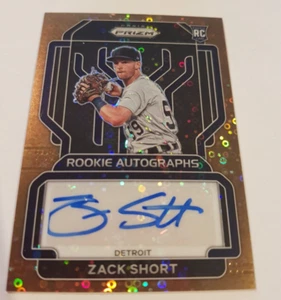 2022 Panini Prizm - Zack Short - Detroit Tigers - Bronze Donut 05/15 - Auto - RC - Bild 1 von 3