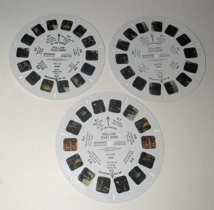 SESAME STREET FOLLOW THAT BIRD VIEW-MASTER REEL SET OF 3 REELS 4066 004-779 EUC - Picture 1 of 4