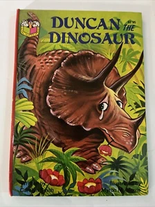 Pop-Up And Pull Tab Book Duncan The Dinosaur  by Nutmeg Press Triceratops 10”x7” - Picture 1 of 17