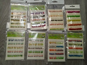 ENORME lote para pesca en hielo 400 plantillas señuelos de pesca de invierno mormyshka jigging - Imagen 1 de 24