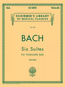 Bach 6 Suites for Cello Solo G Schirmer Volume 1565 Classical Sheet Music Book - Picture 1 of 1