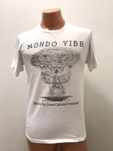 Vintage 99 Mondo Vibe Spiritualität Motiv für interkulturelle Evolution weiß T-Shirt - Bild 1 von 6