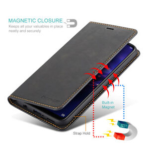For Huawei P40 P30 Pro P20 Lite Leather Magnetic Flip Stand Wallet Case Cover