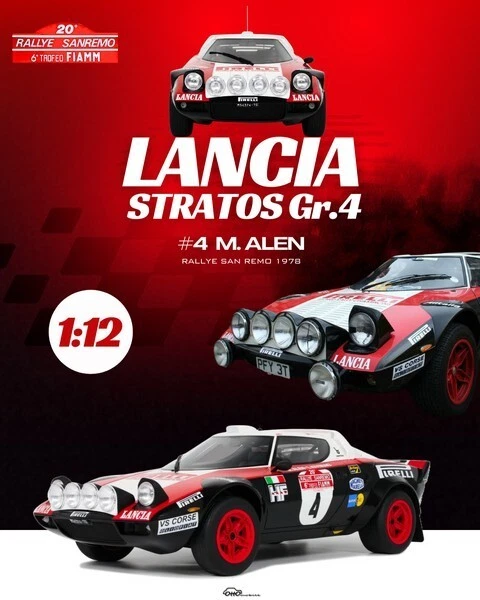 OTTOMOBILE 1:12 - G088 - Lancia Stratos Pirelli Rally Sanremo 1978 Alen - Immagine 1 di 4
