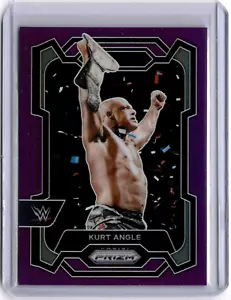 Kurt Angle 2024 Panini Prizm WWE Purple Prizm #157 WWE Legends #003/149 - Picture 1 of 2