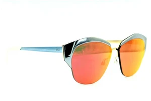 CHRISTIAN DIOR DiorHighlight S3F 66F2 CLEAR YELLOW W/GREEN LENS SUNGLASSES 56-17 - Picture 1 of 6
