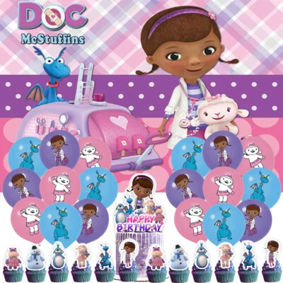 Doc McStuffins Party Supplies Birthday Decoration Balloons Cake Toppers Banner - Image 1 of 4