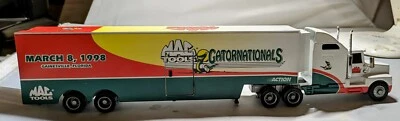 NHRA MAC TOOLS (MARCH 8, 1998) GATORNATIONALS 1/64 HAULER TRACTOR TRAILER - Image 1 of 4