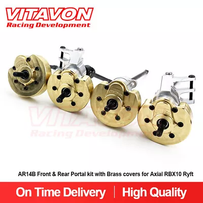 Vitavon AR14B Front & Rear Portal kit with Brass covers for Axial RBX10 Ryft - Image 1 of 4