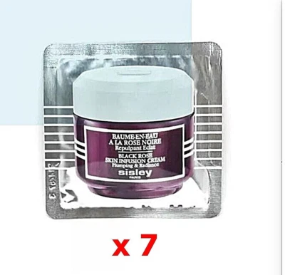 7 件装 x Sisley 黑玫瑰护肤霜 4 毫升样品 • 总计 28 毫升 — 第 1/4 张图片