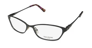 VERA WANG LUXE EUROPA CAT EYE SHAPE HANDMADE SHINY SLEEK EYEGLASS FRAME/GLASSES - Picture 1 of 9