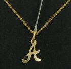 Pendant And Chain Gold 18K 750 Mls  Letter To Cursive Capital