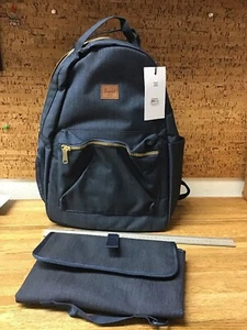 Herschel Nova Sprout Diaper Laptop Backpack Blue Denim Cross Hatch NN3 - Picture 1 of 11