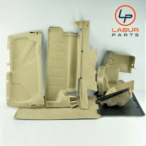 R129 90-02 Mercedes SL Clas Interior Trunk Carpet Floor Mat Set or 7 Beige Z2271 - Picture 1 of 12