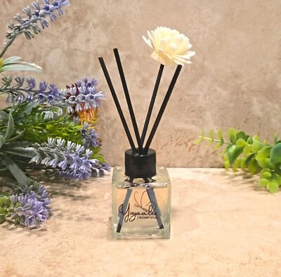 Lemon & Eucalyptus Scent Reed Diffuser Home Fragance Aromatherapy Incense  NEW - Image 1 of 3