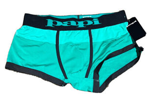 Papi Brazilian Trunks -Men's Low Rise Underwear Waves Color Block L BNWT