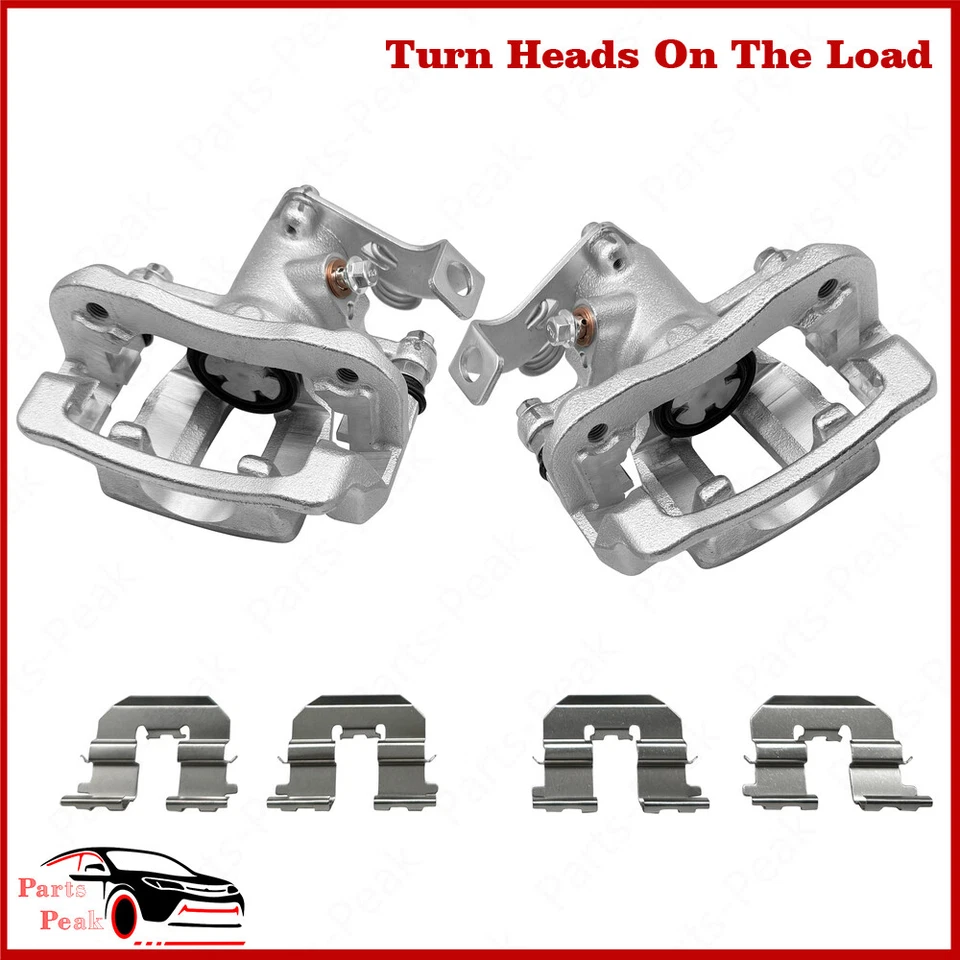 2Pcs New Rear Brake Caliper Driver Passenger Kit For 2012 - 2016 Hyundai Accent Foto 1 de 4
