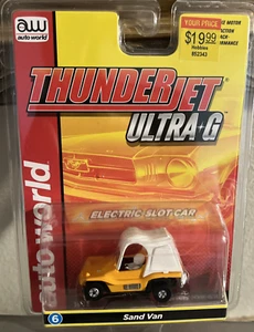 Auto World Thunderjet Sand Van Blue HO Scale Slot Car NEW - Picture 1 of 9