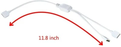 LED Strip Extension Cable Cord Splitter Connector 5050 RGB 4 Pin  - Image 1 of 4