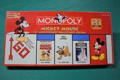 Monopoly Mickey Mouse 75th Anniversary Board Game Disney Complete - Image 1 of 4