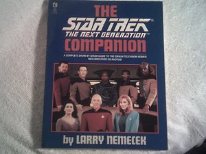 Star Trek the Next Generation Companion 1992 by Larry Nemecek  Soft Cover  - Bild 1 von 2