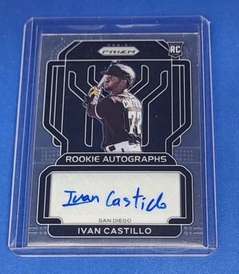 2022 Panini Prizm Rookie Autograph Ivan Castillo Auto RC Padres #RA-IC  g - Image 1 of 3
