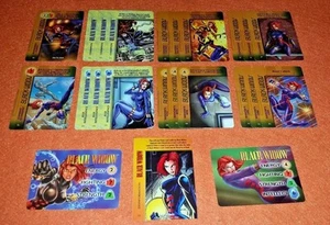 Marvel OVERPOWER Black Widow PLAYER SET 2char MC IQ 20 sp Disinformation 1 bonus - Picture 1 of 11