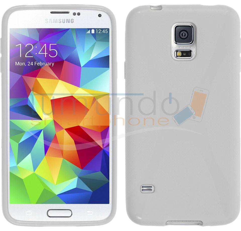 FUNDA de GEL TPU X-LINE BLANCA para SAMSUNG GALAXY S5 MINI G800F en ESPAÑA case - Imagen 1 de 1