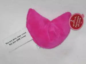 Hallmark Fortune Cookie Fortune of Love Peluche Rosa Sei Più Che Amato Nuovo - Foto 1 di 4