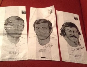1976 Baseball Lunch Bags Tom Seaver Fred Lynn Catfish Hunter Lot Of 3 - Picture 1 of 5