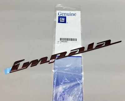 New Genuine GM Dark Red Impala Door Emblem For 00-03 Chevy Impala  Fits LH Or RH - Изображение 1 из 4