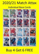 2020/21 Match Attax Base Cards - Buy 4 Get 6 FREE - PSG Celtic Rangers Benfica