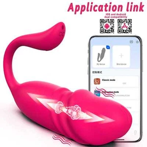 APP Remote Control Egg Vibrator G-Spot Stimulator Dildo Couple Sex Toy for Women - Picture 1 of 23