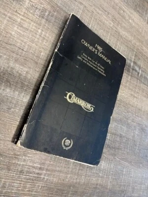 Cadillac Cimarron 1985 manual del propietario Foto 1 de 2