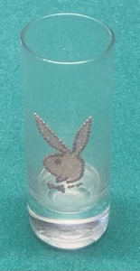 Vintage Playboy Bunny Tall 3oz Shotglass Bunny is Beaded Pink Great Condition! - Picture 1 of 1