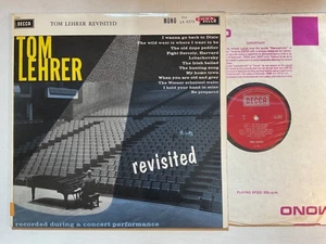 TOM LEHRER Revisited Ex+ 1960s UK Decca LK 4375 Comedy LP - Picture 1 of 2