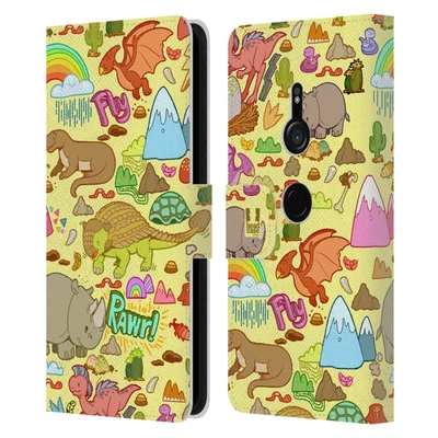 HEAD CASE DESIGNS PREHISTORIC PATTERNS LEATHER BOOK CASE FOR SONY PHONES 1 - Image 1 of 4