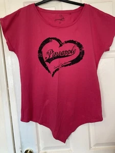 Ladies Pineapple Dance Tshirt Size 16 - Picture 1 of 9